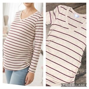 Long sleeve striped top